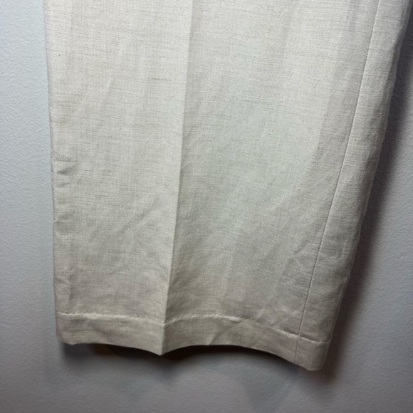 Tahari by Arthur S Levine Straight Leg Dress Pants Beige Lined Business Size 18 - Picture 4 of 9